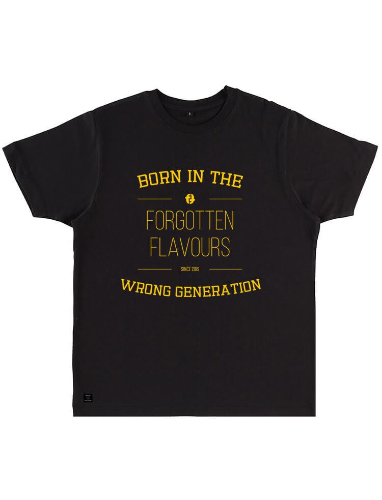 
                  
                    Forgotten Flavours BIWG Tee - 'Born In The Wrong Generation' - Forgotten Flavours & On Point
                  
                