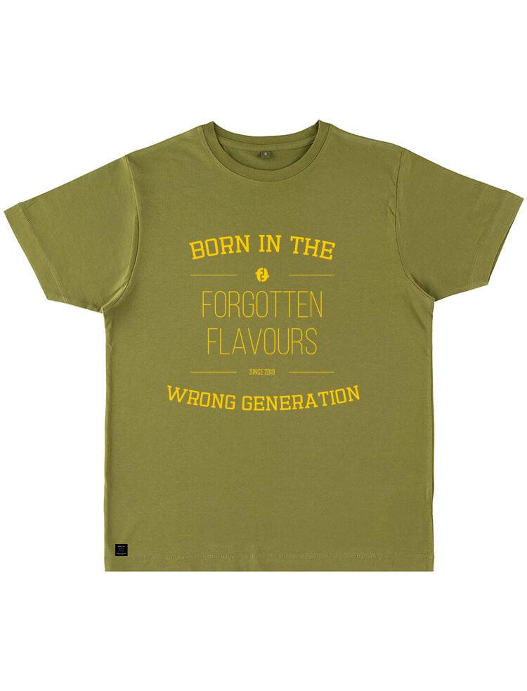 Forgotten Flavours BIWG Tee - 'Born In The Wrong Generation' - Forgotten Flavours & On Point