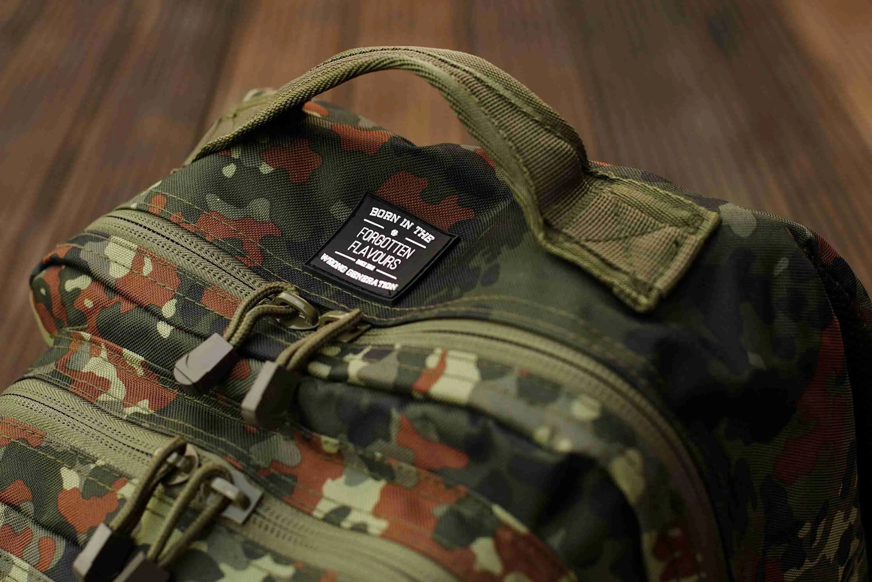 Forgotten Backpack Flecktarn backpack โ Forgotten Flavours & On Point